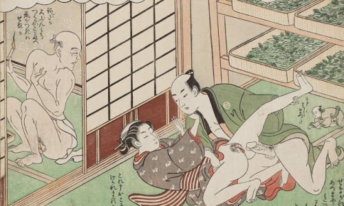 Hành trình học đạo làm tình của chàng hạt đậu trong bộ tranh Shunga của Harunobu