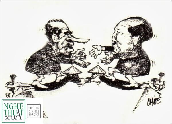 185 8 Nixon&Mao Chóe phác họa sự thông đồng giữa Hà Nội và Hoa Kỳ trong Hòa Đàm Ba Lê năm 1973