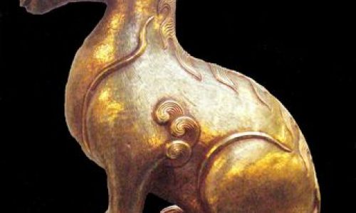 Tượng giải trãi bằng vàng thời Minh Mang