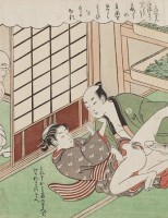 Hành trình học đạo làm tình của chàng hạt đậu trong bộ tranh Shunga của Harunobu